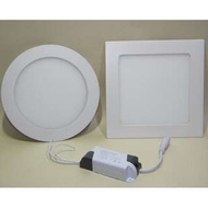 超薄 12W LED 筒燈 嵌入式天花燈 220V AC 驅動 慳電耐用 有方有圓 多買特平 有其他火數 3W-24W