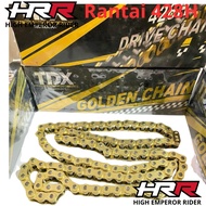 RANTAI MOTOR GOLD 428H 104L 110L/112L/ 120L/128L/140L RANTE MOTOR EMAS 428H ORIGINAL TDX Rantai mot