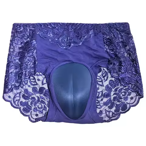 Man's Crossdresser Femboy Otoknoko Femboy Panties Briefs Cosplay Oversize Lace Hem