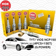 【100% ORIGINAL】 NGK SPARK PLUG 93005- TOYOTA VIOS NCP150 (G.POWER) (4PCS=1SET)
