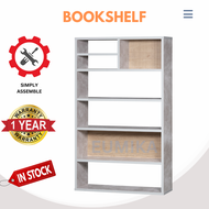 EUMIKA (DIY) Wooden Rack Shelf Almari Buku Rak Buku Bookshelf Storage Multipurpose Display Cabinet