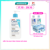 [MUA LÀ CÓ QUÀ] Sữa Rửa Mặt CeraVe SA Smoothing Cleanser Làm Sạch Dịu Nhẹ 236ml