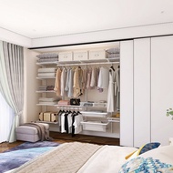 Wardrobe Closet Metal Wardrobe Cloakroom Midas Open Wall Wardrobe Hanging Wall Storage Walk-in Close