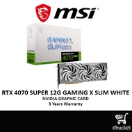 MSI GeForce RTX 4070 SUPER 12G GAMING X SLIM WHITE NVIDIA GRAPHIC CARD