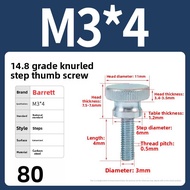BAIRUITE | High Head Rolled Thread Bolt Zinc Plated Flat Head Hand Tightening Screw Large Round Head