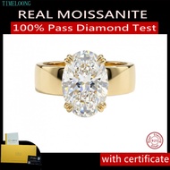 4.5CT Luxury Pigeon Egg Real Moissanite Ring S925 Silver With GRA Certificate Moissanite Diamond Gem