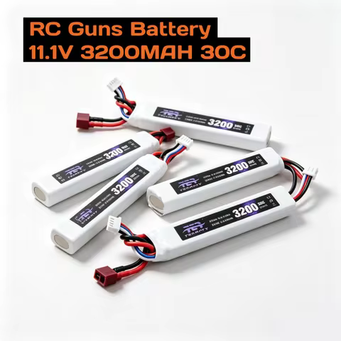 3200mAh For Water Guns Airsoft BB Air Pistol Electric Toys DEANS T Plug 5020120 11.1V 3S 3200mAh 30C