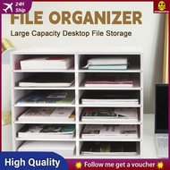 [in stock] Multi-layer Desktop File Storage Rack A4Paper Office Document Layered Organizer Storage R