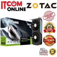 ZOTAC NVIDIA RTX4070 SUPER 12GB GDDR6X 192BIT TWIN EDGE OC GRAPHIC CARD (ZT-D40720H-10M/ZT-D40720Q-1