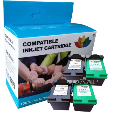 Refilled Ink Cartridge for hp338 hp343 for Photosmart C3180 C3183 C3188 C3190 C3193 C3194 Officejet 