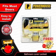 POWERHOUSE PROSERIES Tubular Bathroom Lever Lockset PH812PBBK •TFM• PHDH