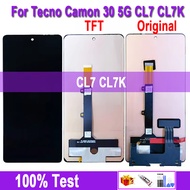 OLED 6.78 หน้าจอ LCD สำหรับ Tecno Camon 30 5G อะไหล่ชิ้นส่วนจอสัมผัสแอลซีดีของเครื่องแปลงดิจิทัล CL7