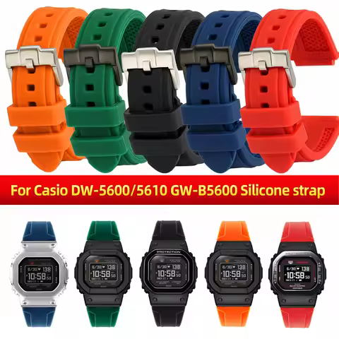Waterproof sports bracelet Watch band For Casio G-SHOCK DW-5600/5610 GM5600 GW-B5600 DW-H5600 silico