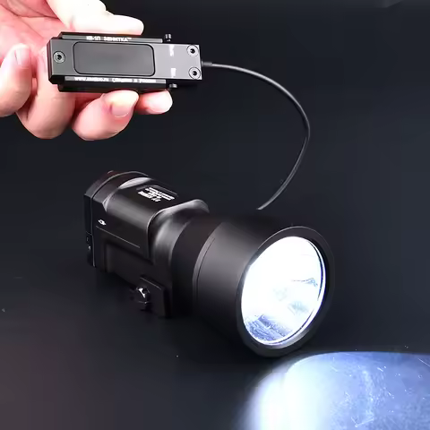 Airsoft Tactical AK47 LED Strobe Scout Light Remote Switch Hunting Weapon Flashlight Klesch 2U 2P Ze