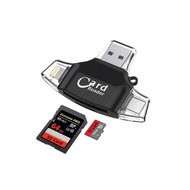 4 In 1 Type C Micro การ์ดรีดเดอร์ SD Usb Type-C OTG USB หน่วยความจำ Gadget สำหรับ Iphone อะแดปเตอร์ Ipad Macbook ตัวอ่าน SD Lightning