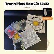 [ingiday - 3D Printing] Chrysanthemum Pixel Painting 32x32 - Inspired by Daisy "G-Dragon"