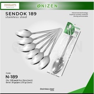 NIZEN PLAIN STAINLESS STEEL SPOON AND FORK 24GRAM THICK CONTENTS 6PC | Tablespoon | Dinner fork