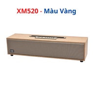 Loa bluetooth Bass mạnhLoa Vỏ Gỗ công suất 20W siêu trầm XM 520 thiết kế vỏ gỗ dạng thanh để bàn Xm