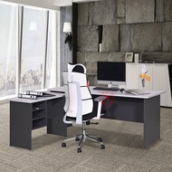 Office Table + Side Table / Office Furniture / Meja Pejabat Almari / Meja Office 4ft 5ft 6ft