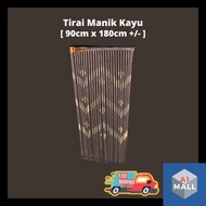 [90cm x 180cm +/-] Fengshui Tirai Manik Langsir Tandas Partition Pintu Masuk Lorong Langsir Tirai Ga