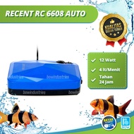 MESIN Ac DC Air Bubble Pump Aerator Machine AUTO Aquarium Pool 2 Hole RECENT AA 6608