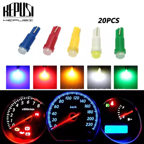 20x T5 LED Light 74 73 2721 Lamp Car Dashboard Instrument Panel Gauges Light Bulb for Nissan Infinit