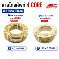 Telephone Cable 4 Core 100 Meters 4C x 0.5mm/4C x 0.65mm