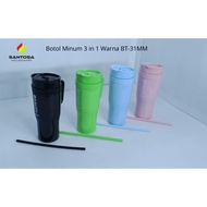 3 in 1 Drinking Bottle BT-31MM Color