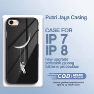 IP 7 Latest/8 - IP 7 /8 - New Astronaut Motif - Cute Cool - Premium Glossy Hardcase - Latest IP Soft