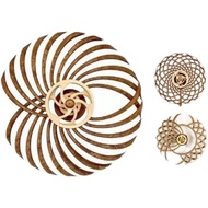 Kinetic Sculpture3D Rotating Kinetic Sculpture Geometric Pattern Wall Decoration Windmill