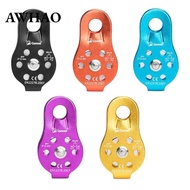 [AWHAO] Rescue Pulley Swing Side Large Sheave Climbing Safety Supplies for Height Rescue Equipment R