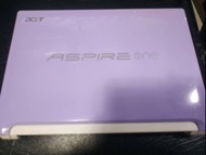 紫白可愛小筆電 ACER ASPIRE ONE HAPPY N55DQUU A1.5G 1G 500G VGA與鍵盤NG