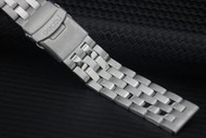 20mm懦夫救星～實心不鏽鋼製錶帶 搭配單折安全扣使您的手錶更MAN seiko oris bc3