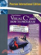 1830.VISUAL C# 2008: HOW TO PROGRAM 3/E (S-PIE)