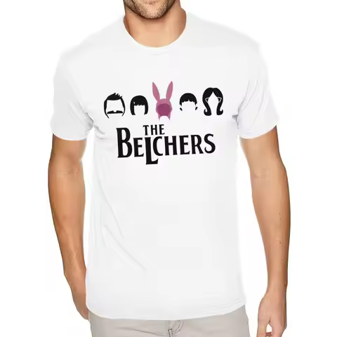 Short Sleeves Crew Neck Pure Cotton Bobs Burgers The Belchers Family T Shirt The Latest Guys S Tee S