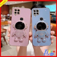 Casing infinix Hot10s Case Stand Desain Astronot Untuk infinix Hot 10s