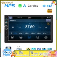 2 Din 7" Car Radio Compatible For Carplay Android-Auto Wire Control FM Radio Audio System Bluetooth-compatible Hands-free