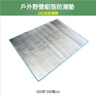 鋁膜野餐墊戶外便攜鋁箔防潮墊3-4人超大坐墊(200*200cm)