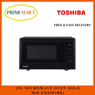 TOSHIBA MM-EM25P(BK) 25L MICROWAVE OVEN SOLO - 2 YEAR TOSHIBA WARRANTY + FAST DELIVERY