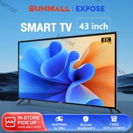 ✣Android TV 43 Inch  smart TV 4K LED TV flat panel TV  television murah  LED TV 43 Inch  3 year warranty☂