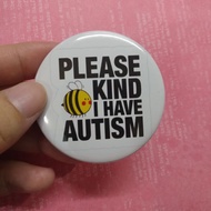 Button badge; Autism Acceptance