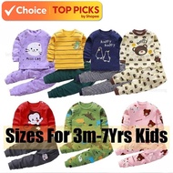 Baby Cloud Kids Pajamas Set - Easy to Wash, Long Sleeve & Pants Sleepwear for Boys & Girls (6 Months