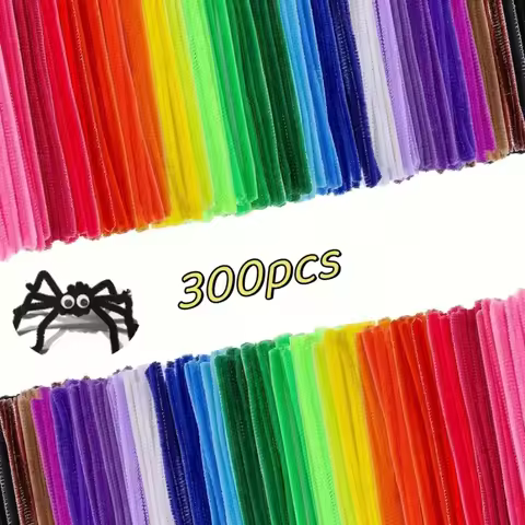 Mixed Color Pipe Cleaners, 300pcs Pipe Cleaners, 11.8ins Pipe Cleaners for Crafts, Pipe Cleaner Craf