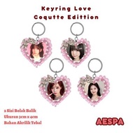 AESPA Keyring Coquette / AESPA Keychain Keyring Gantungan Kunci AESPA - Karina