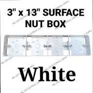 3" x 12" PVC SURFACE NUT BOX / BASE BOX