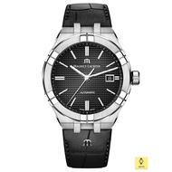 MAURICE LACROIX AI6008-SS001-330-1 / Men's Analog Watch / AIKON Automatic 42mm / Leather Strap / Black