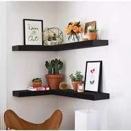 MINIMALIST CORNER WALL SHELF 40cm X 20cm