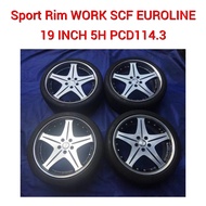 Sport Rim WORK SCF EUROLINE 19 INCH 5H PCD114.3 8JJ Offset +42 ( Made In Japan ) For Estima Alphard Vellfire Stream