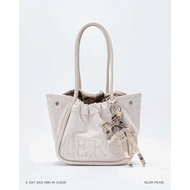 （ของแท้ 100%）Merge A Day Bag Mini in suede 7color Vegan Suede กระเป๋าสะพาย