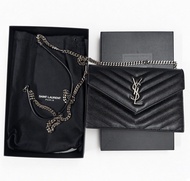 【二手聖羅蘭 YSL 信封包／長夾】